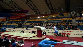 RI Yong Min (PRK) - 2018 Artistic Worlds, Doha (QAT) - Qualifications Vault 1