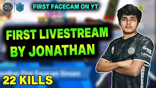 #JONATHAN First Live Stream On YOUTUBE | JONATHAN Showing Best Reflexes | 22 Kills Gameplay