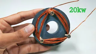 New 20kw Self Running Free Energy 220v Permanent Magnet Copper Coil Generator