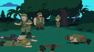 American Dad S06E01 - Vietnam War Re-enactment | Fortunate Son Song Scene | Check Description ⬇️