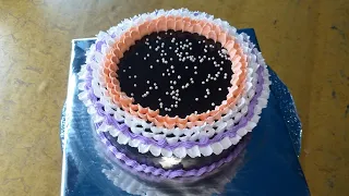 New style chocolate cake design at home || How to make a chocolate cake decoration ideas.