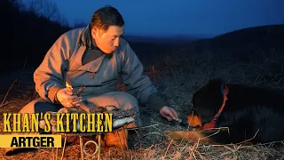 Mongolian Fuel Food: Stone-Grilled MONGOLIAN BEEF STEAK w/ Bitter MILK TEA (Aarts) | Khan's Kitchen