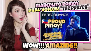 Marcelito Pomoy - The Prayer | DUAL VOICES | AGT : Champions | MY HONEST REACTION