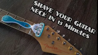 HOW TO SHAVE YOUR   GLARRY STRAT style   GUITAR NECK