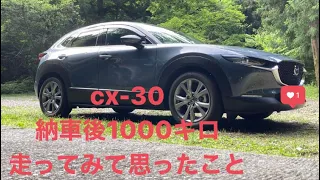 MAZDA cx-30納車後、1000キロ乗って気になったこと