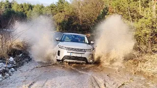 Range Rover Evoque Off-Road Test, Moose and Slalom Test, Driving on the ICE // 4 different cars