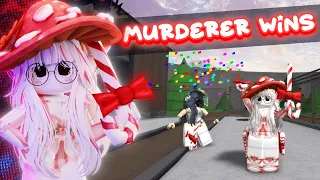 MURDERER WINS ONLY IN ROBLOX MURDER MYSTERY 2!