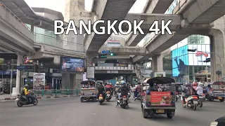 Bangkok 4K - Driving Downtown - World's #1 Visited City