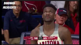 Deandre Ayton Arizona vs USC/2.10.18/Highlights/18pts 7reb