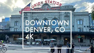 Walking through Downtown Denver, CO | 4K Walking Tour