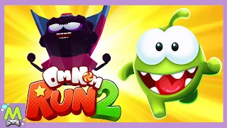 Om Nom Run 2/Новые Приключения Ам Няма.Погоня за Сладостями и Битвы со Злодеями.Обновление Игры