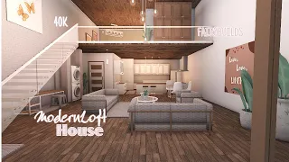 BLOXBURG | 40k MODERN LOFT HOUSE Build || SPEEDBUILD@FairyBuilds