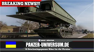 Bundeswehr liefert 16 Brückenlegepanzer "Biber" in die Ukraine - Breaking News (Re-Up)