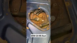 BMW E34 M5 Rust #bmw #bmwe34 #diy #bmwm5 #restoration #cars #automotive #mechanic #tools #engine