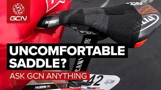 Uncomfortable Saddles, Repairing Cycling Kit & Uphill Power Calculations | Ask GCN Anything