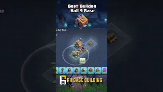 BEST Builder Hall 9 Base + Baselink #shorts #clashofclans #coc