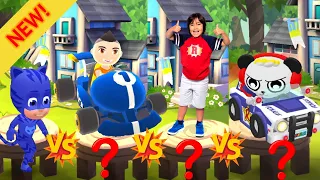 Tag with Ryan vs CKN Car Hero vs Pj Masks Catboy vs Combo Panda New Game UPDATE Mystery Surprise Egg