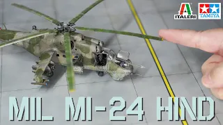 Tamiya/ Italeri 1/72 Mil MI-24 Hind Helicopter Model