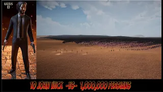 10 JOHN WICK IN ACTION VS 1,000,000 PERSIANS | Ultimate Epic Battle Simulator 2 | UEBS2