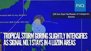 Tropical Storm Goring slightly intensifies as Signal No. 1 stays in 4 Luzon areas