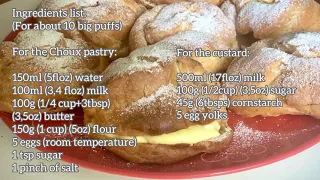 Bignè di San Giuseppe (cream puffs) @italiancookingmama5830 alian cooking mama