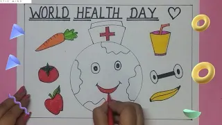 world health day/world health day drawing/world health day poster making