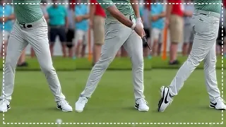 Close Up of Rory Mcilroy Leg Drive with Slow Motion