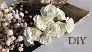 Маленькие розы из фоамирана своими руками | DIY | Foam flowers
