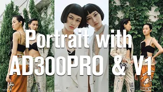 Godox: Portrait Photography with #AD300Pro & #V1 Backstage Video