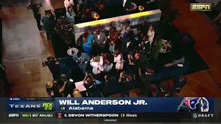 Will Anderson Jr gets drafted to Houston Texans for the #3 pick of the 2023 NFL draft