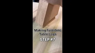 Mortise Time, making furniture table legs…Step 7 #woodworking #furniture