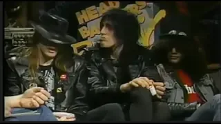 True Story Behind Guns N' Roses 1st Appearance on MTV Headbangers Ball & Their Banned Interview