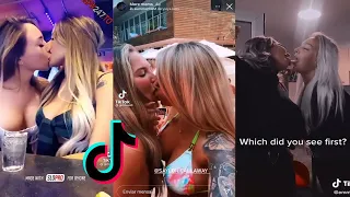 wlw/lesbians | TIKTOK HOT COMPILATION | GIRLS KISSING #2