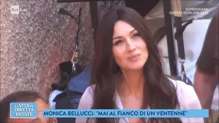 Bellucci, frecciatina a Cassel: "Io mai con un ventenne" - La vita in diretta estate 18/07/2018
