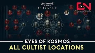 Assassin's Creed Odyssey - Eyes of Kosmos All Cultist Locations - One Head Down Trophy