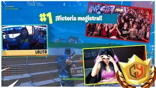 VICTORIA EPICA PRESENCIAL De LOLiTO FDEZ "100 Youtubers" TORNEO Rubius FORTNITE en la GAMERGY 2018
