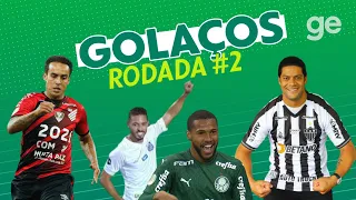 TOP GOLS DA #2 RODADA DO BRASILEIRÃO 2021 | ge.globo