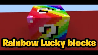 Rainbow Lucky block Addon MCPE/Bedrock on the lenovo tab m8
