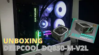 UNBOXING DEEPCOOL DQ850-M-V2L 80+ GOLD & TEST