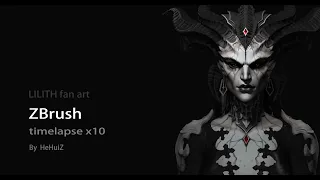 LILITH fan art   ZBrush timelapse x10