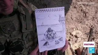 En medio de la guerra, un soldado ucraniano utiliza el cómic como terapia