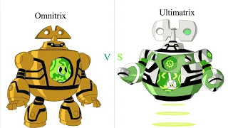 Omnitrix vs Ultimatrix side by side comparison Part 4