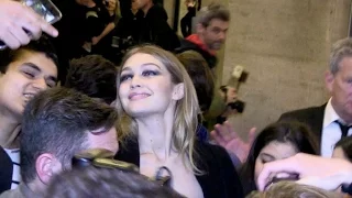 WOW ! Gigi Hadid managed to make her way through out at 2016 Versace Haute Couture show in Paris