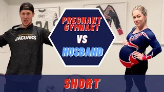pregnant gymnast vs husband #shorts
