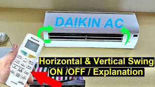 Daikin AC Horizontal and Vertical Flap Air Swing Explanation |  Daikin Hot & Cold AC FTHT50UV