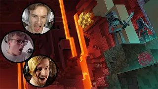 Gamers Reaction to First Seeing the Nether in Minecraft