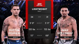 ДАСТИН ПОРЬЕ VS МАКС ХОЛЛОУЭЙ UFC 5 CPU VS CPU