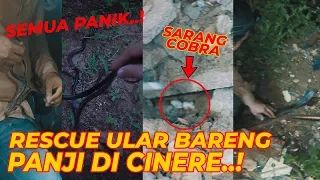 SNAKE RESCUE IN CINERE HOUSING WITH PANJI..!