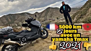 Présentation Yamaha T-max 560 présentation et test pendant notre voyage