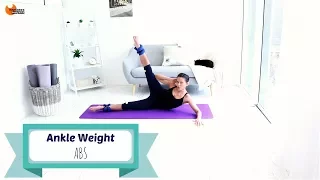 ABS CORE ANKLE WEIGHT WORKOUT - Ankle Weight Abs BARLATES BODY BLITZ